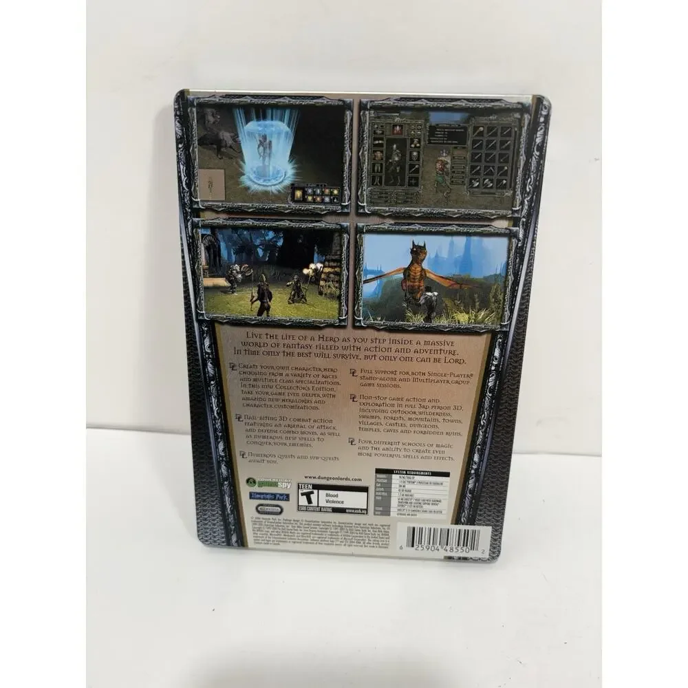 Dungeon Lords: Collector's Edition (PC,‎ 2006, Dreamcatcher) Steelbook